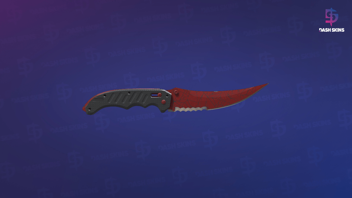★ Flip Knife | Crimson Web (Minimal Wear) - Frontside Screenshot