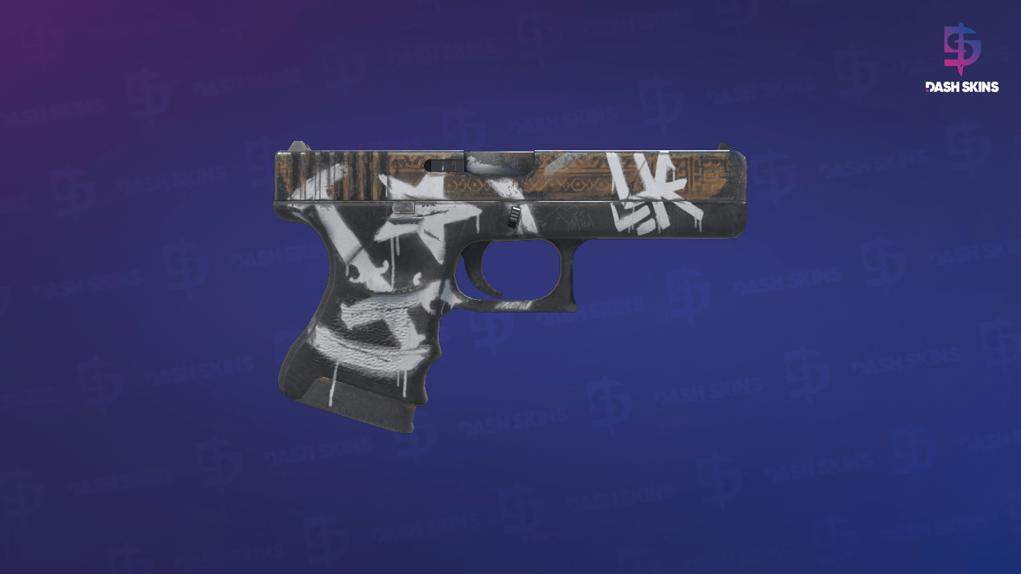 Glock-18 | Wasteland Rebel (Minimal Wear) - Backside Screenshot