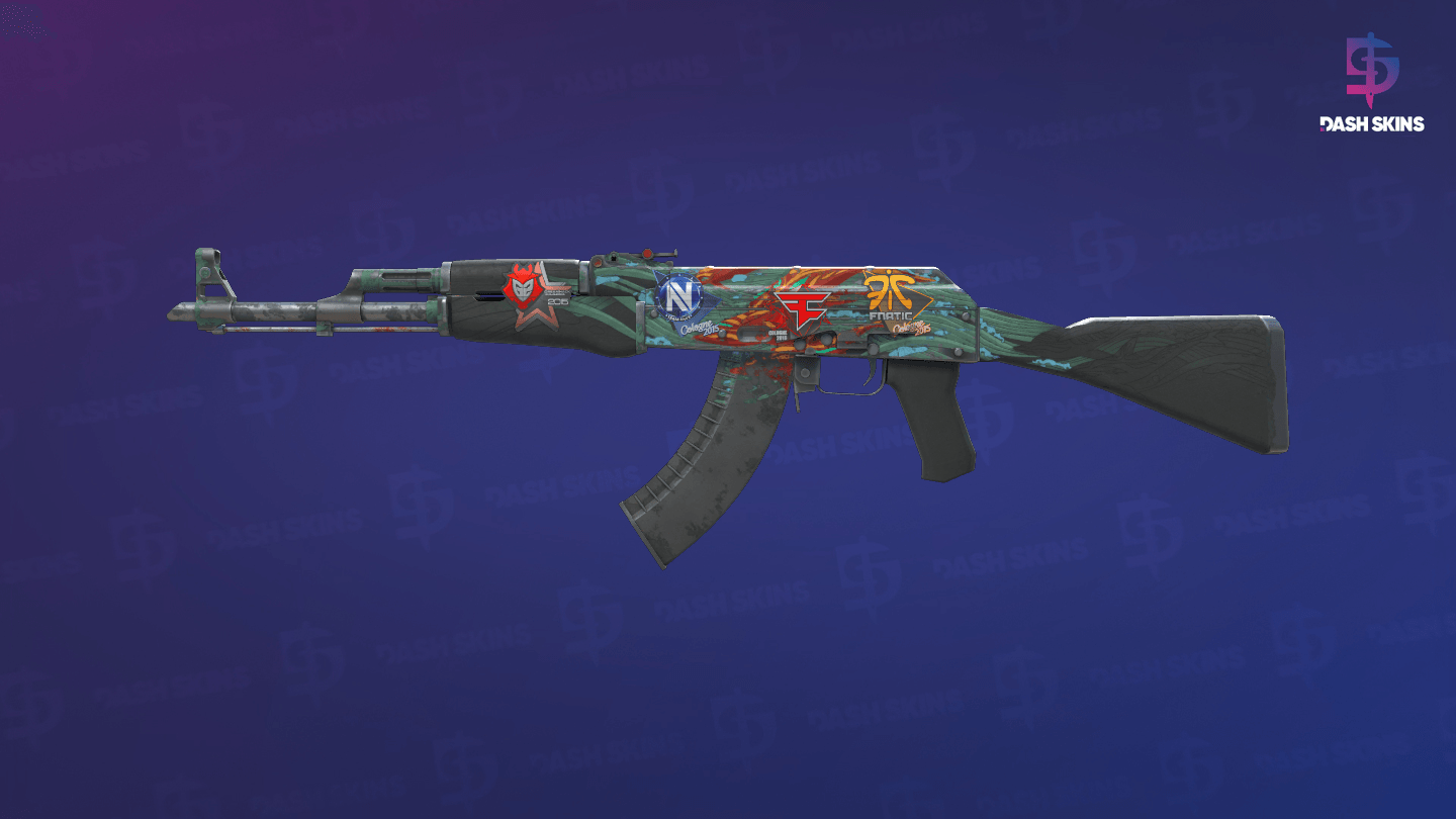 AK-47 | Aquamarine Revenge (Battle-Scarred) - Frontside Screenshot