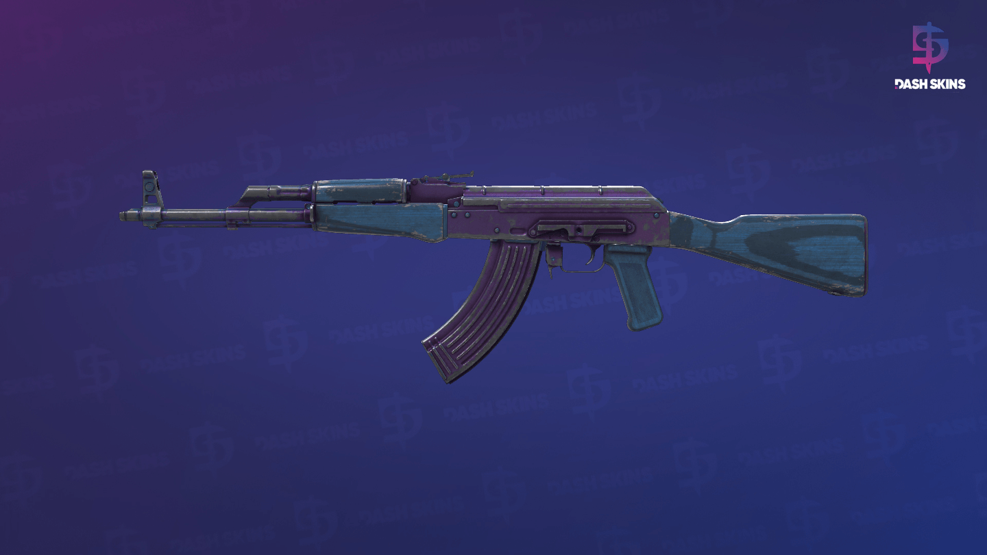 AK-47 | Midnight Laminate (Battle-Scarred) - Frontside Screenshot