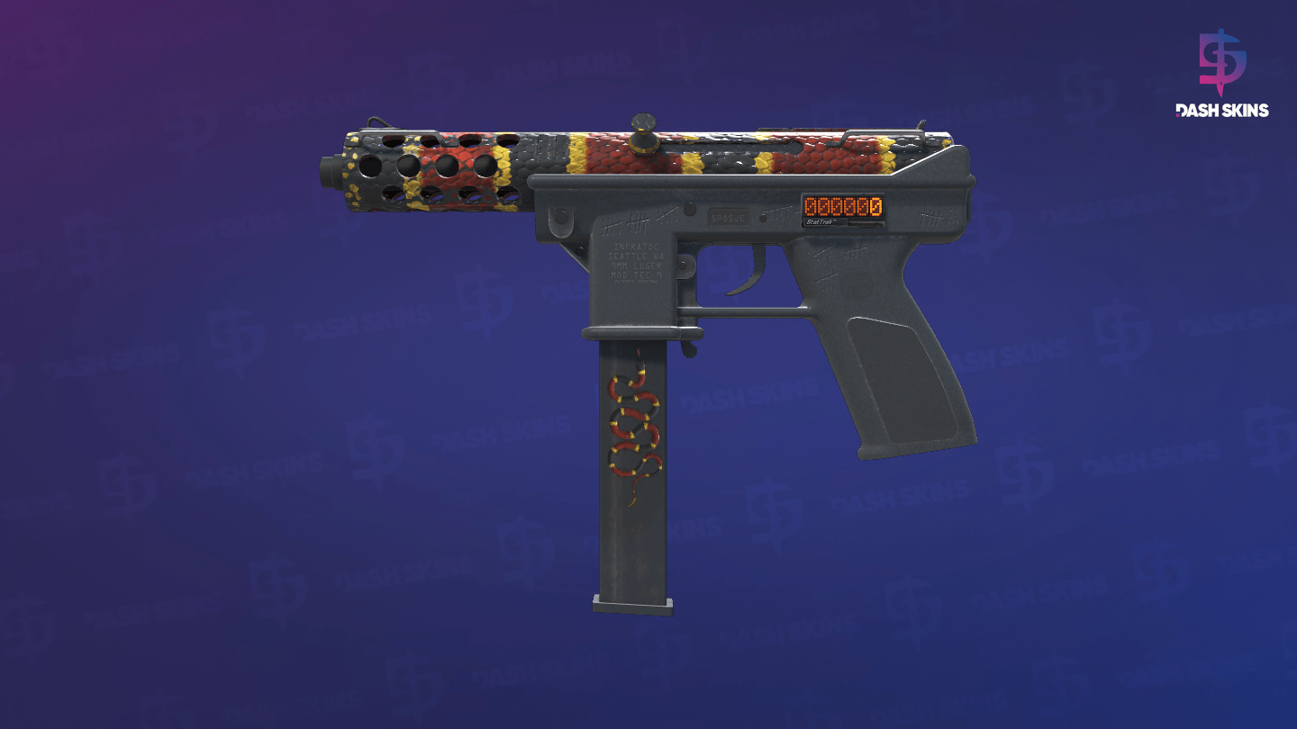 StatTrak™ Tec-9 | Snek-9 (Field-Tested) - Frontside Screenshot