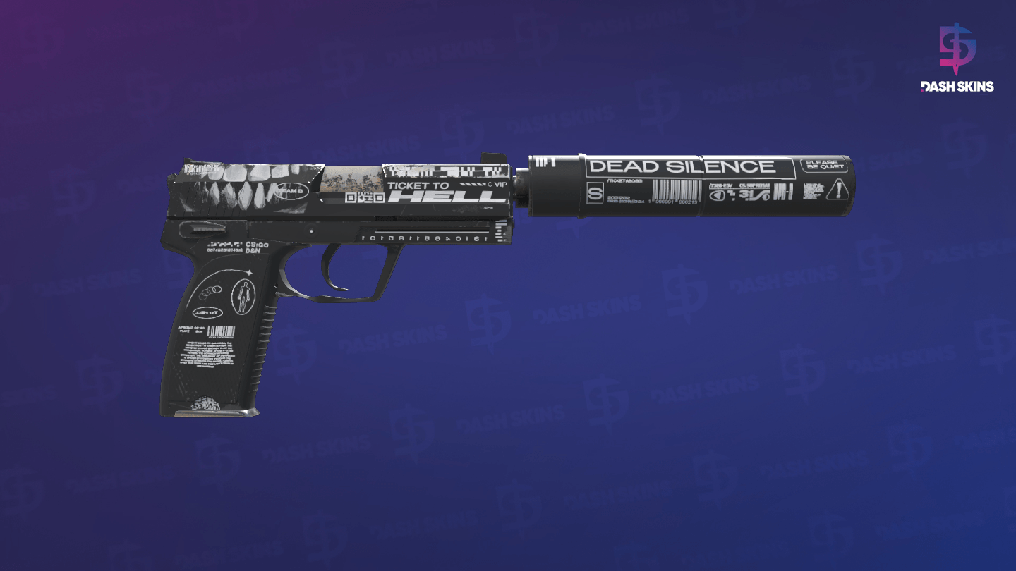 USP-S | Ticket to Hell (Minimal Wear) - Backside Screenshot