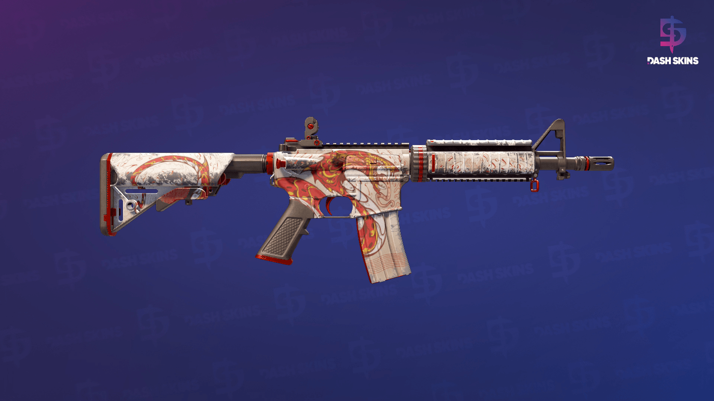 M4A4 | Falak (Well-Worn) - Backside Screenshot