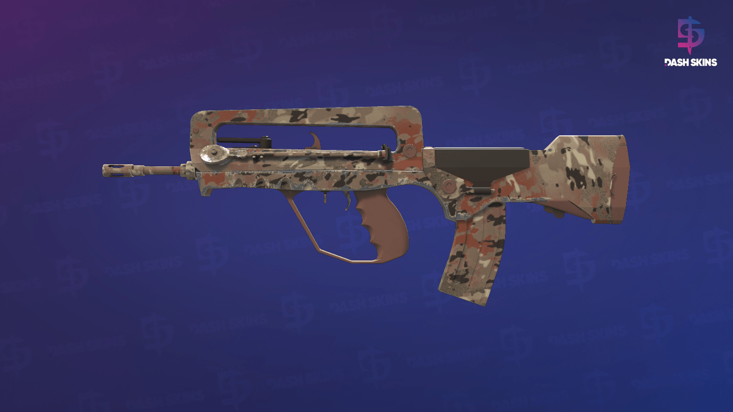 Souvenir FAMAS | CaliCamo (Factory New) - Frontside Screenshot