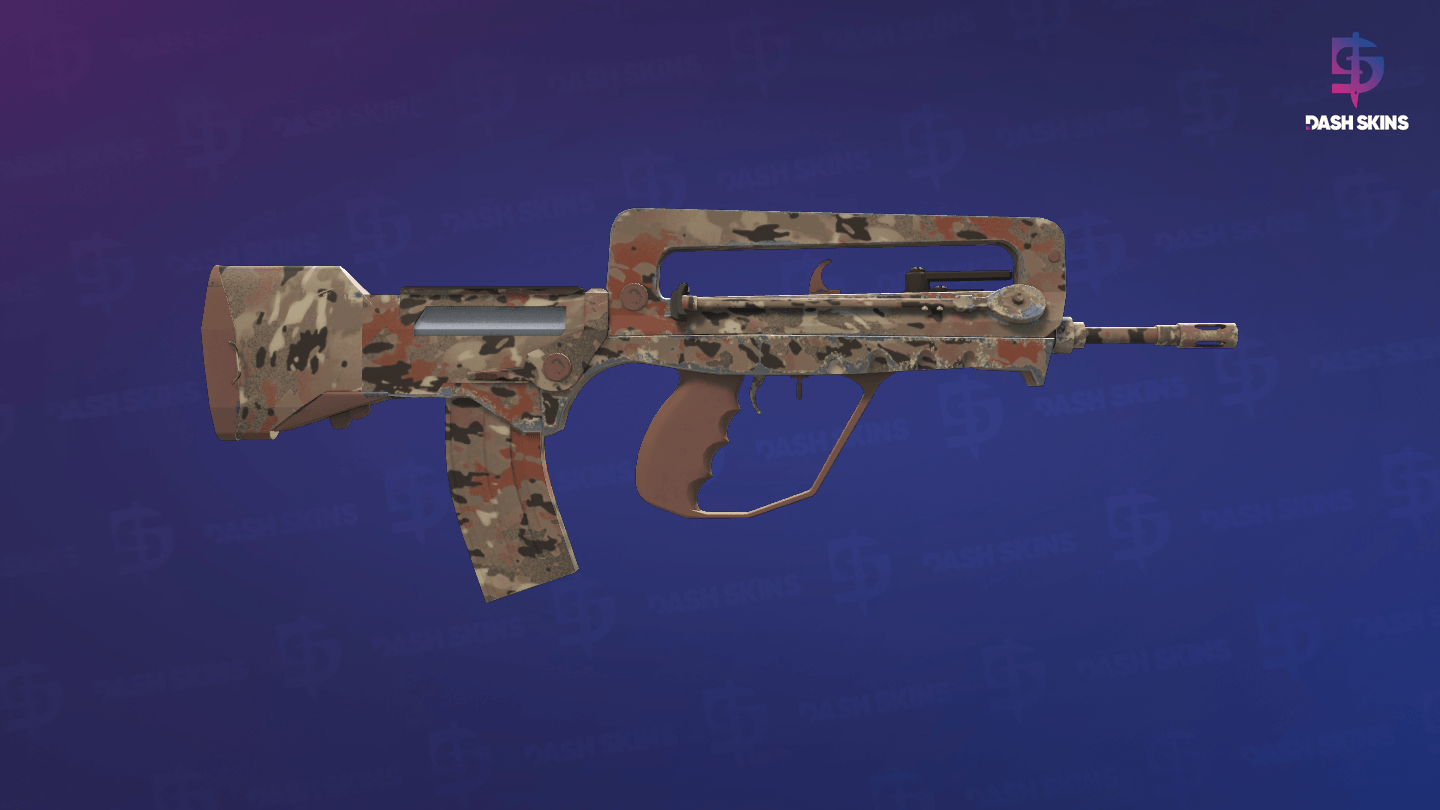 Souvenir FAMAS | CaliCamo (Factory New) - Backside Screenshot