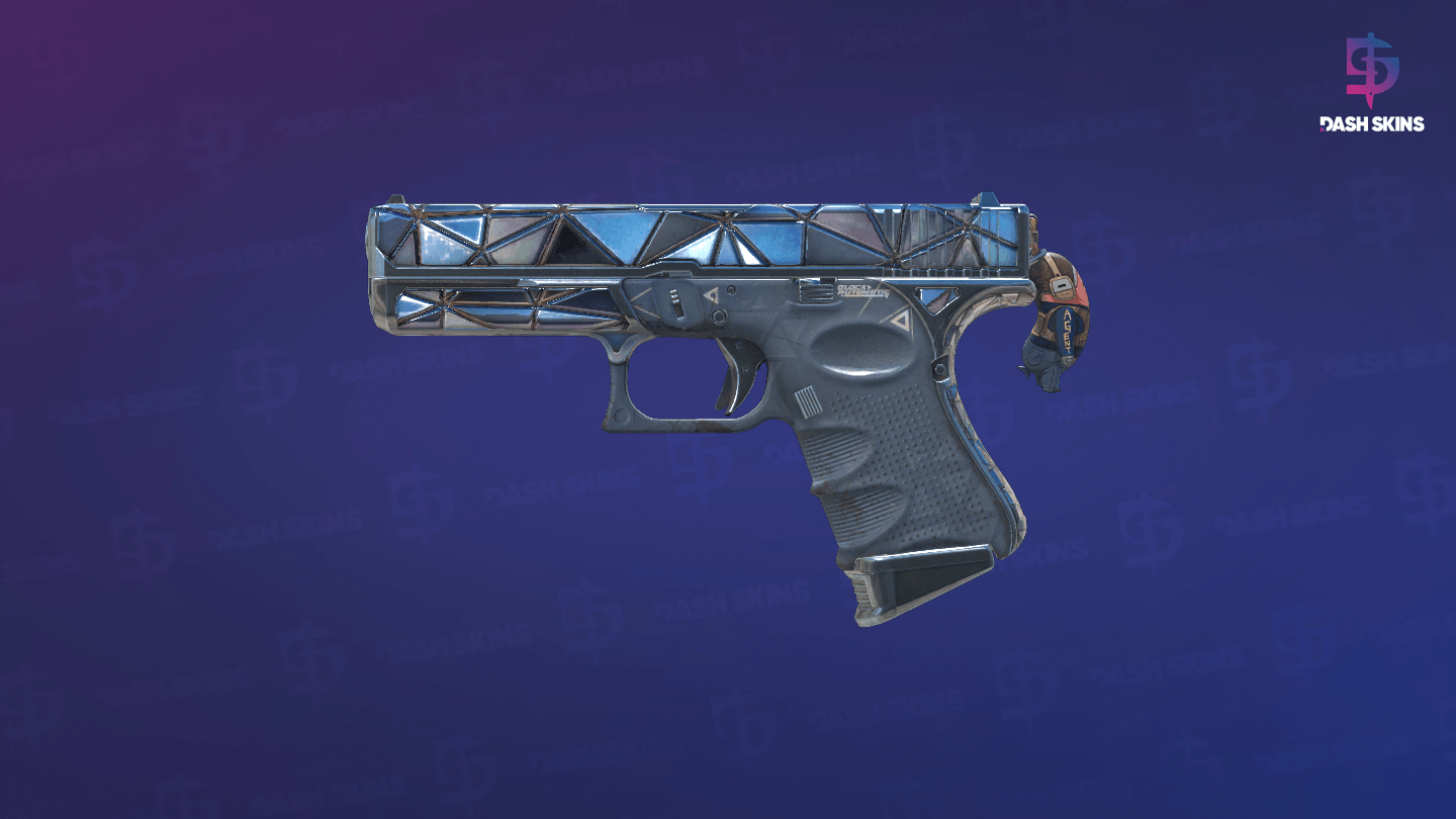 Glock-18 | Mirror Mosaic (Well-Worn) - Frontside Screenshot