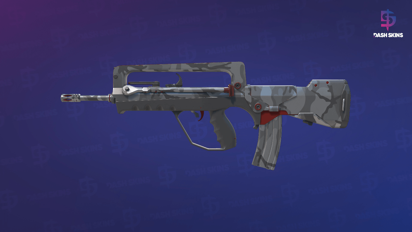 FAMAS | Grey Ghost (Factory New) - Frontside Screenshot