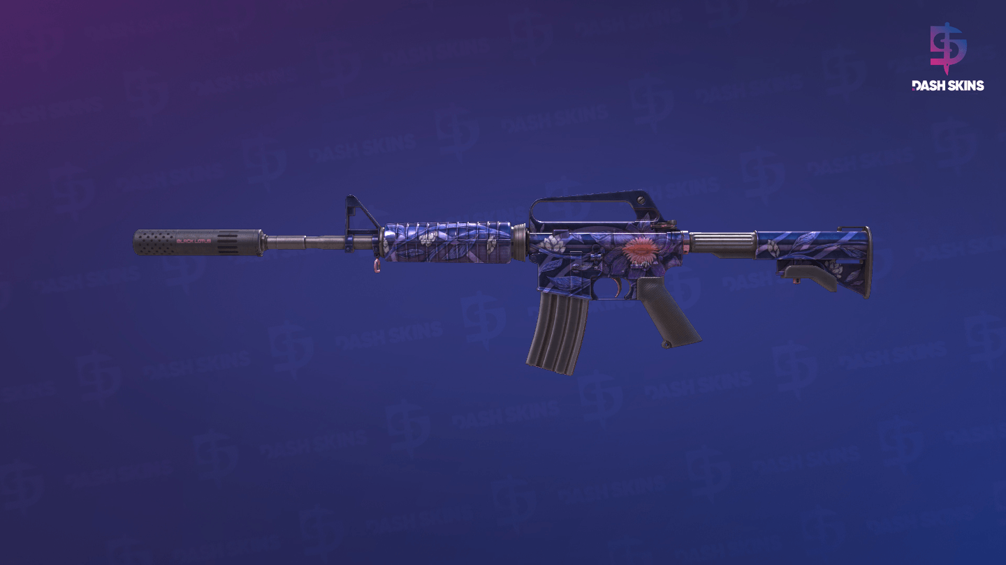 M4A1-S | Black Lotus (Battle-Scarred) - Frontside Screenshot