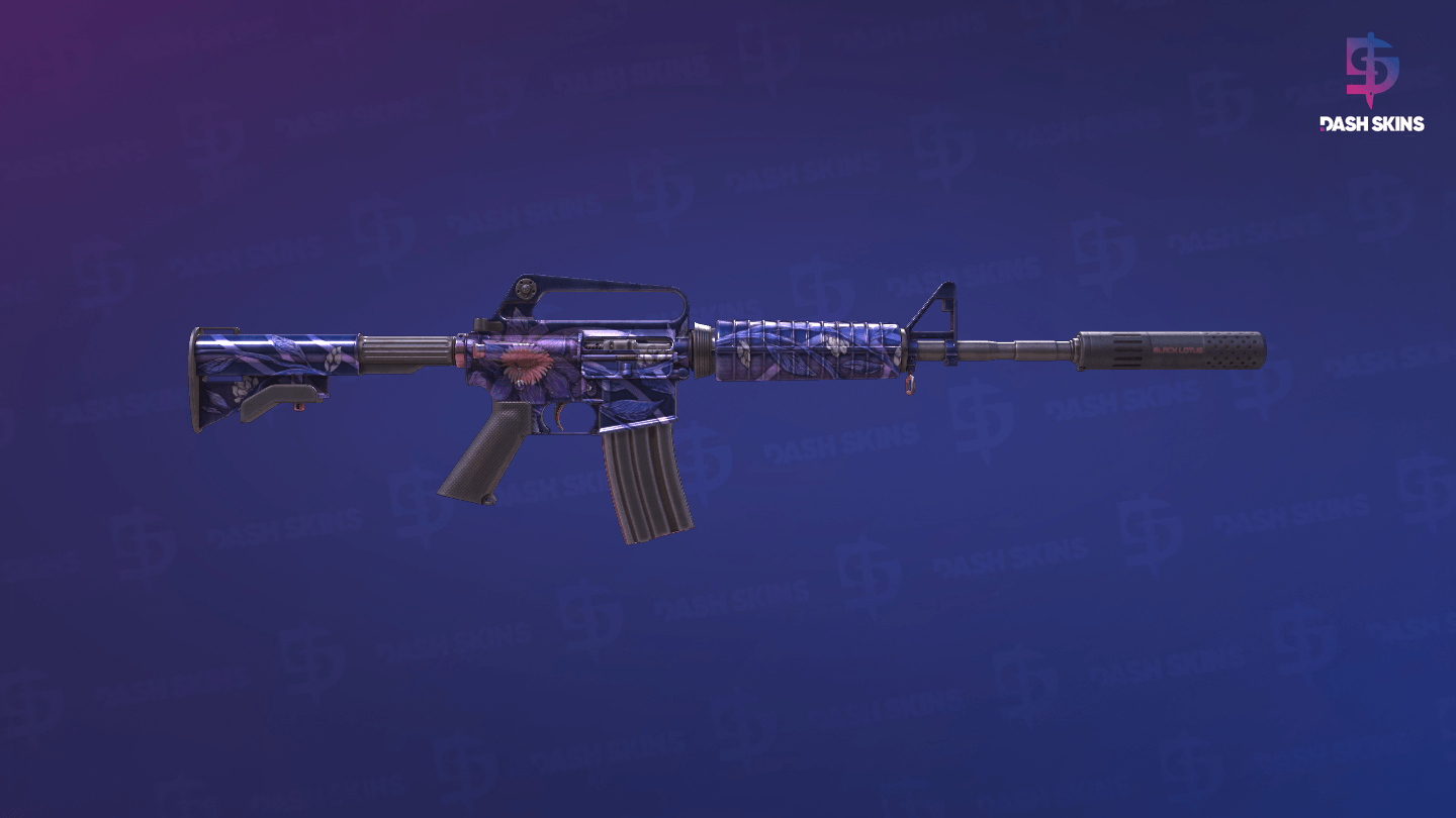 M4A1-S | Black Lotus (Battle-Scarred) - Backside Screenshot