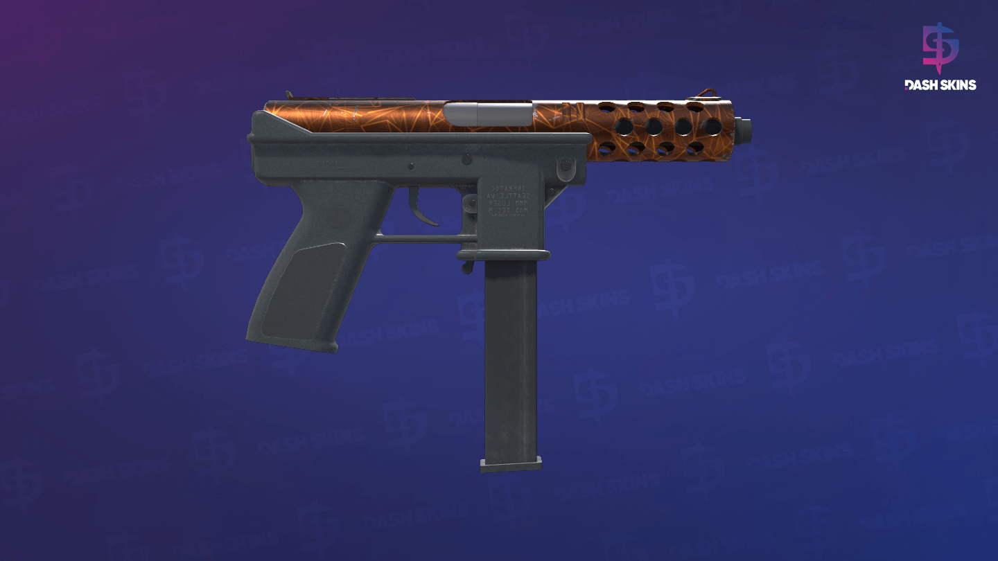 Tec-9 | Red Quartz (Factory New) - Backside Screenshot