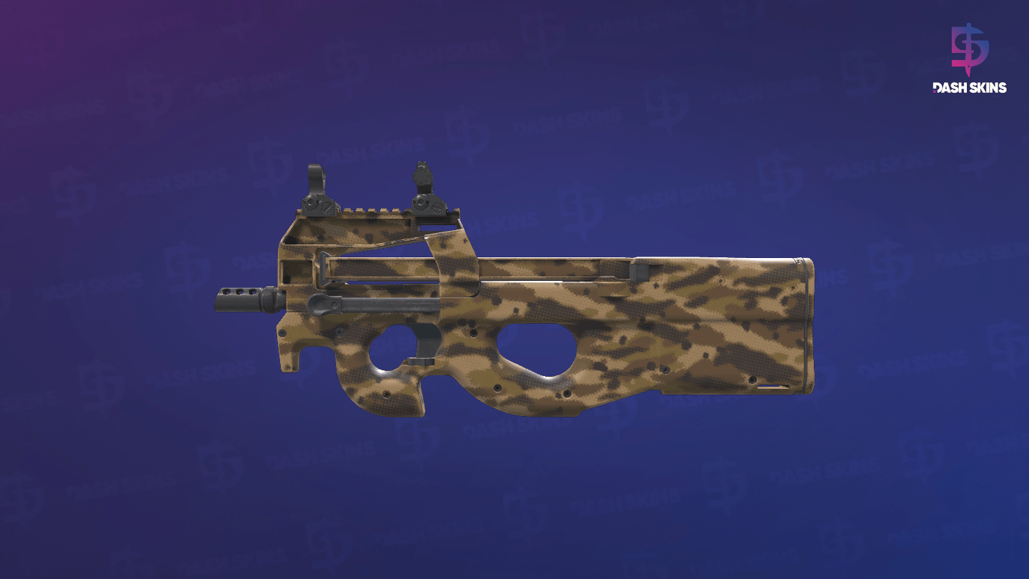 P90 | Desert Halftone (Factory New) - Frontside Screenshot