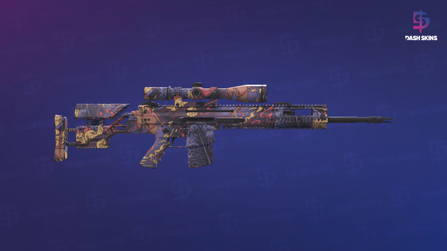 SCAR-20 | Poultrygeist (Minimal Wear) - Backside Screenshot