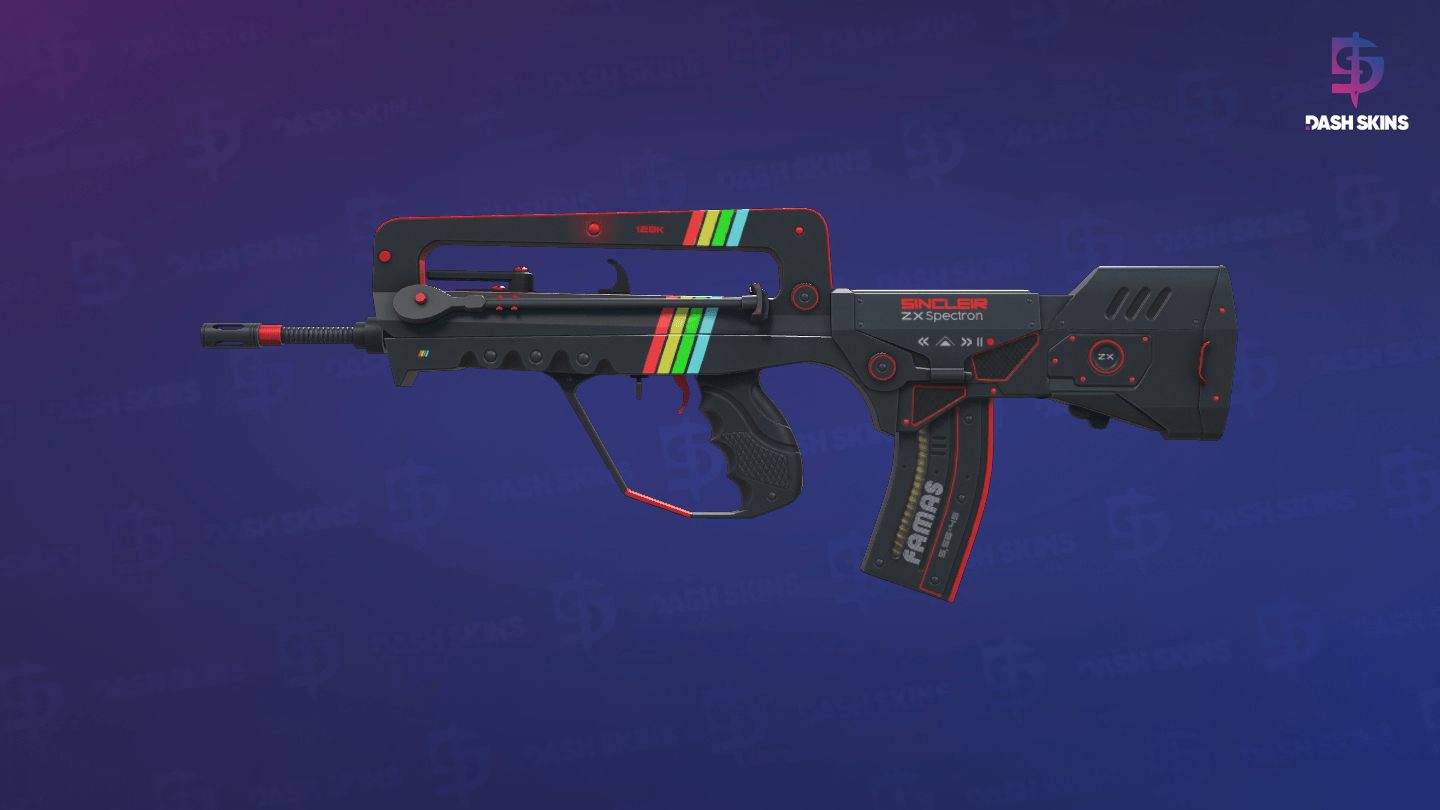 FAMAS | ZX Spectron (Minimal Wear) - Frontside Screenshot