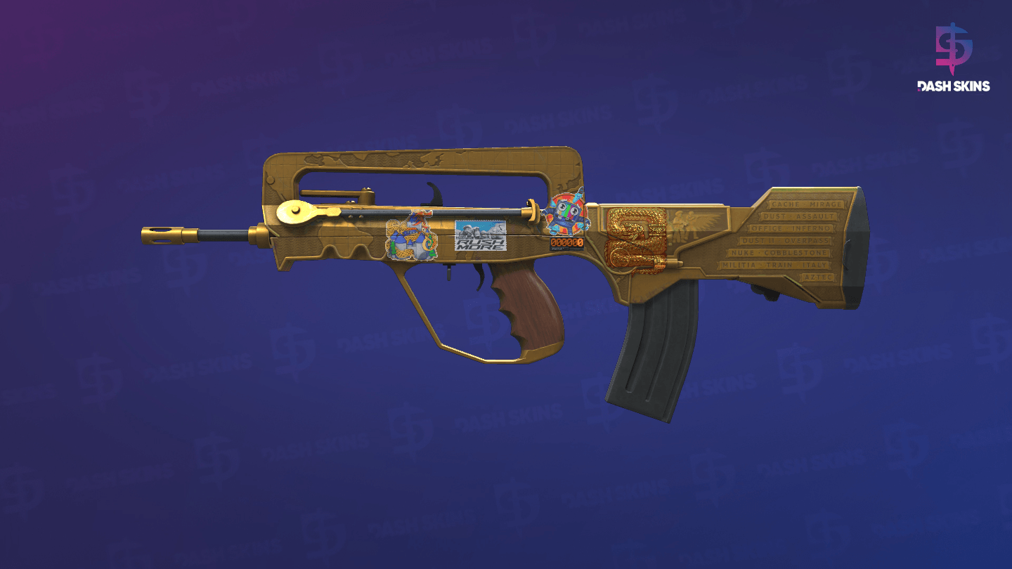 StatTrak™ FAMAS | Commemoration (Field-Tested) - Frontside Screenshot