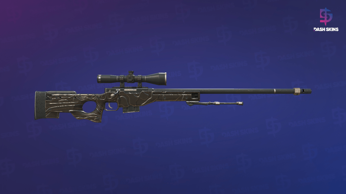 AWP | Black Nile (Well-Worn) - Backside Screenshot