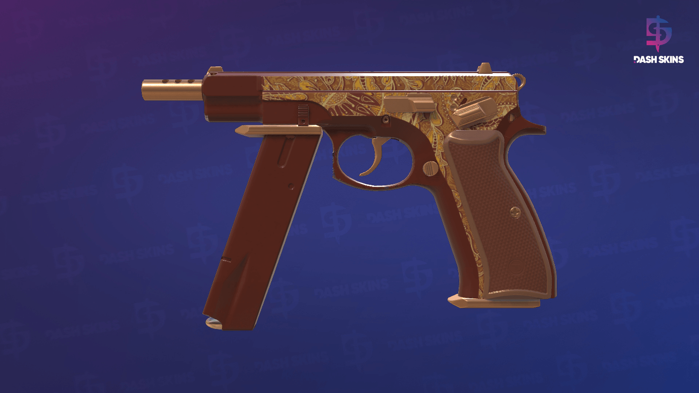 CZ75-Auto | Honey Paisley (Factory New) - Frontside Screenshot