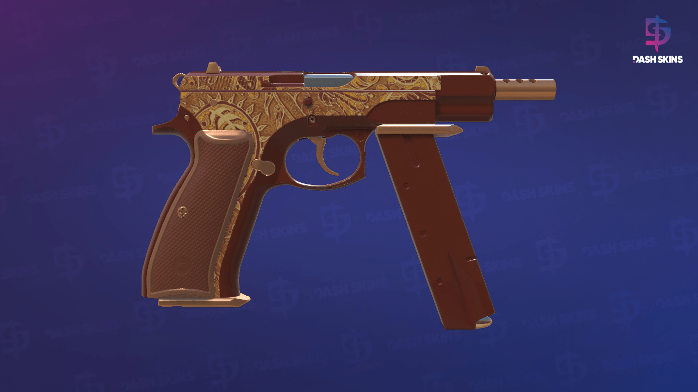 CZ75-Auto | Honey Paisley (Factory New) - Backside Screenshot