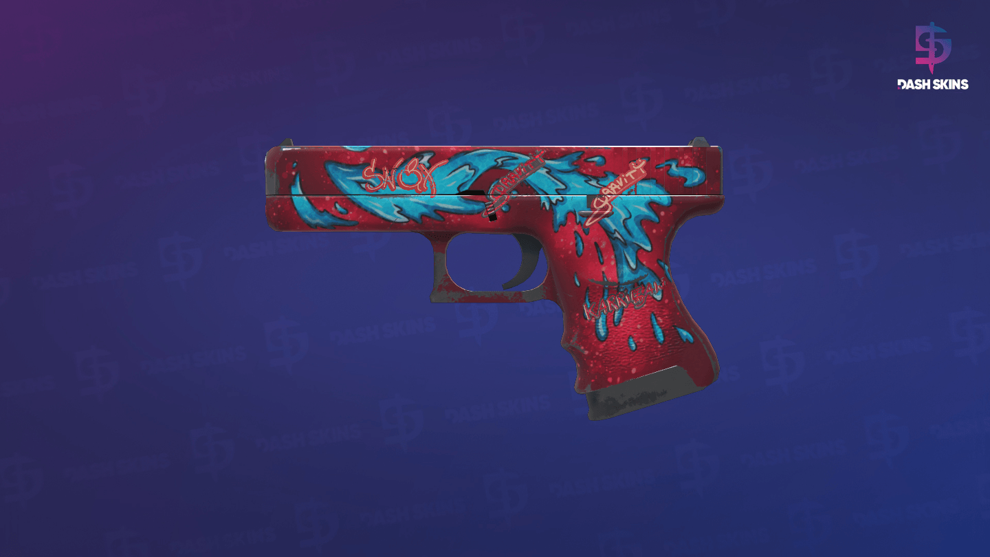 Glock-18 | Water Elemental (Field-Tested) - Frontside Screenshot