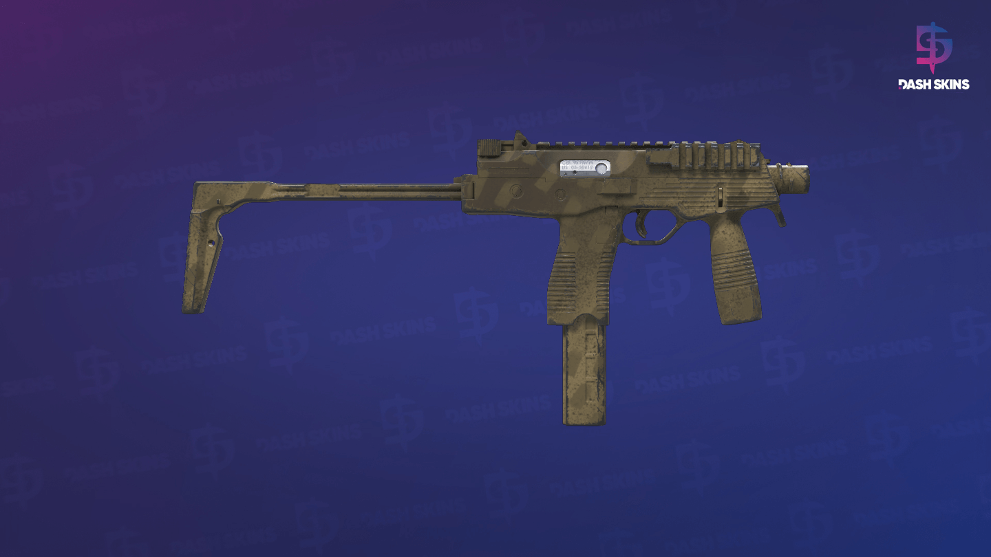 MP9 | Sand Dashed (Field-Tested) - Backside Screenshot