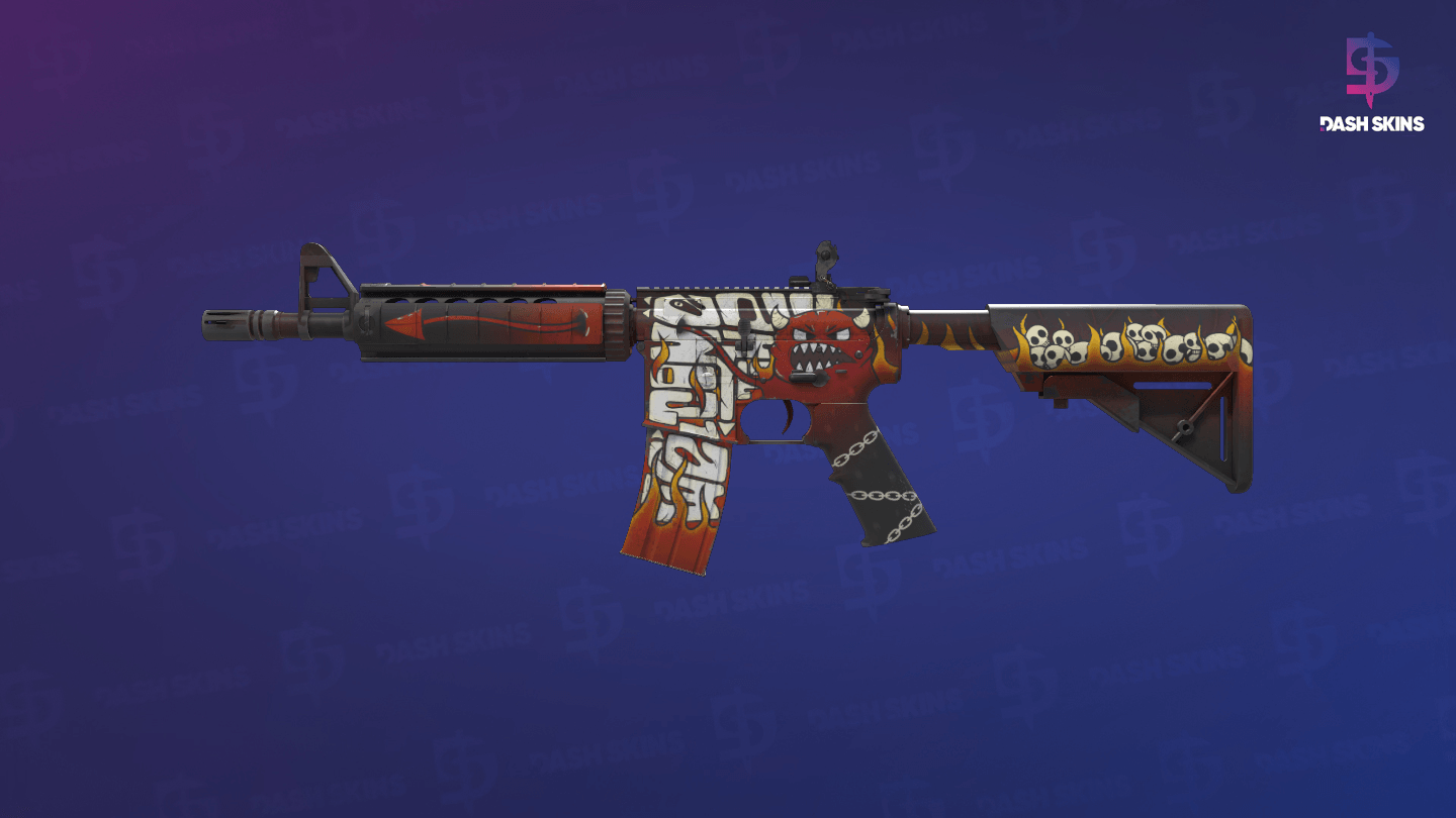 M4A4 | Hellfire (Factory New) - Frontside Screenshot