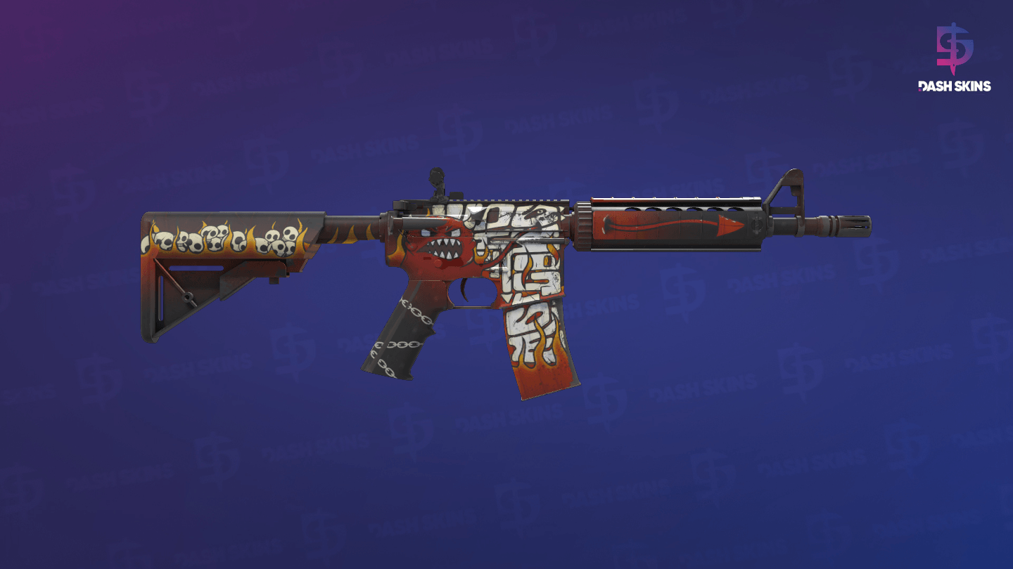 M4A4 | Hellfire (Factory New) - Backside Screenshot