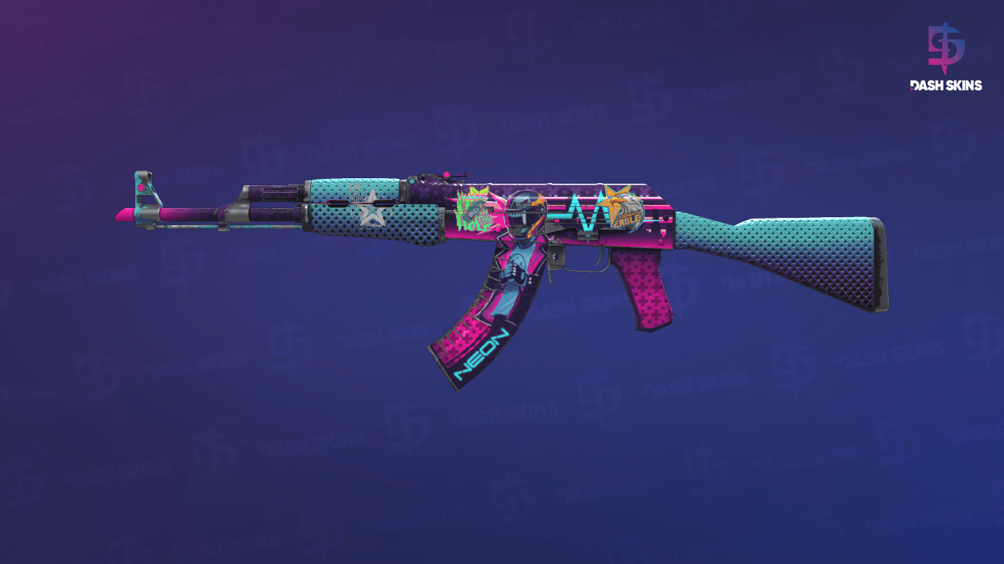 AK-47 | Neon Rider (Field-Tested) - Frontside Screenshot