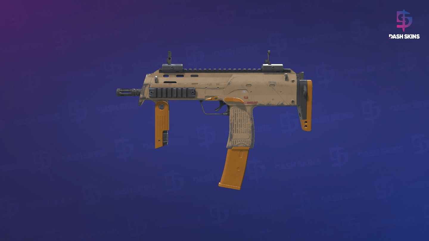 MP7 | Short Ochre (Field-Tested) - Frontside Screenshot