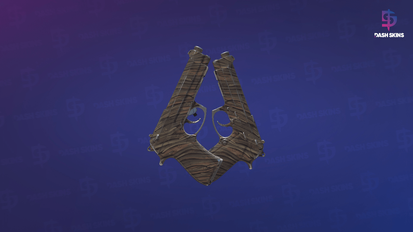 Souvenir Dual Berettas | Drift Wood (Minimal Wear) - Backside Screenshot