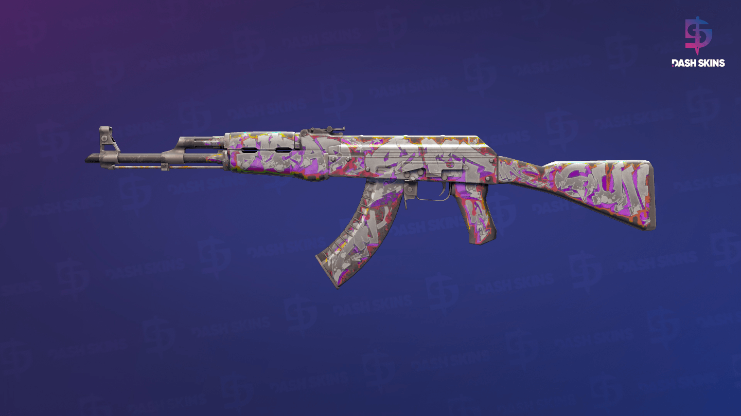AK-47 | Head Shot (Well-Worn) - Frontside Screenshot