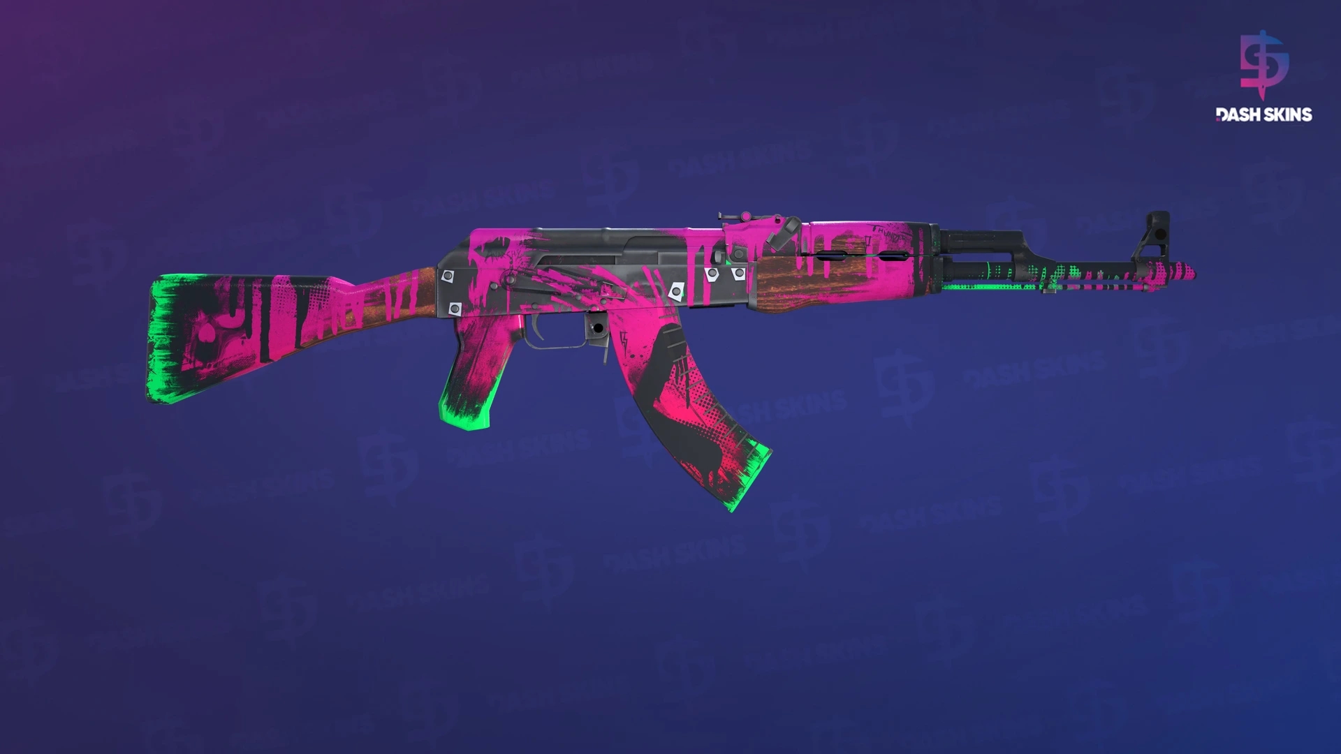 AK-47 (StatTrak™) | Revolução Neon - Backside Screenshot