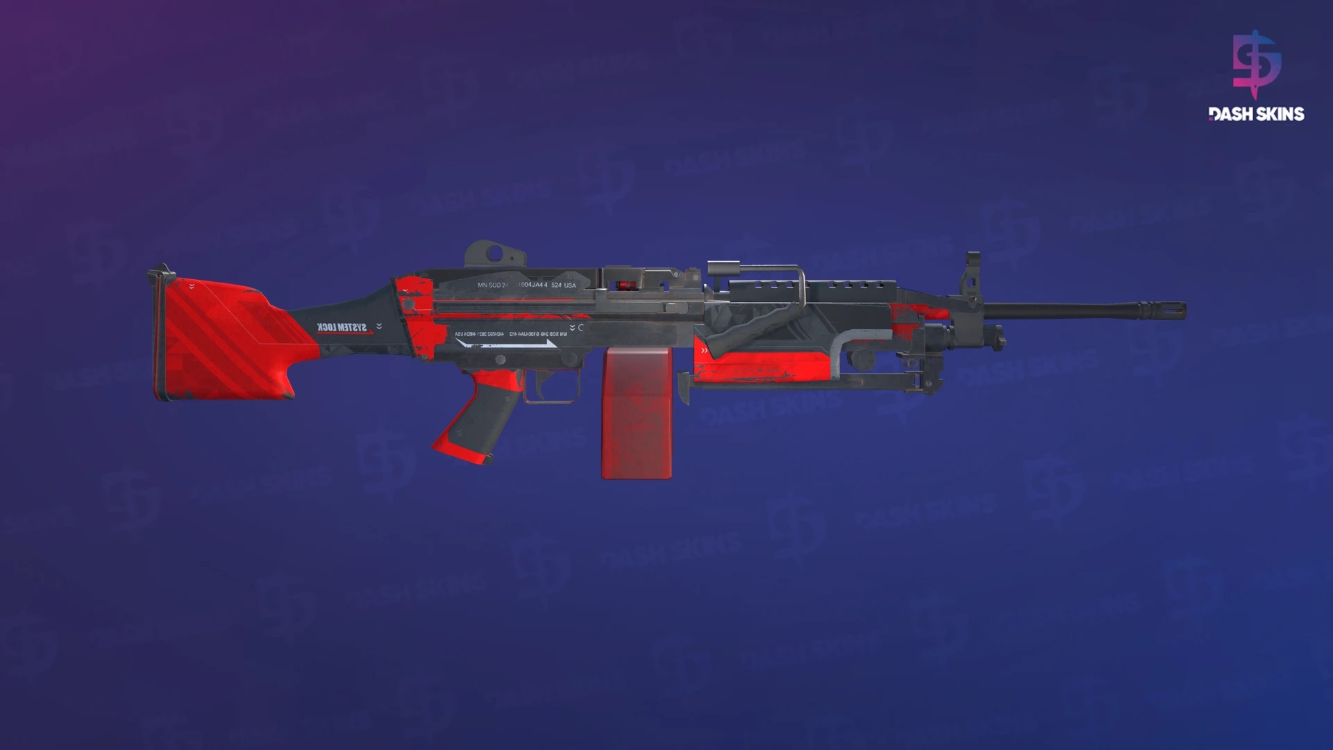 M249 (StatTrak™) | Bloqueio do Sistema - Backside Screenshot