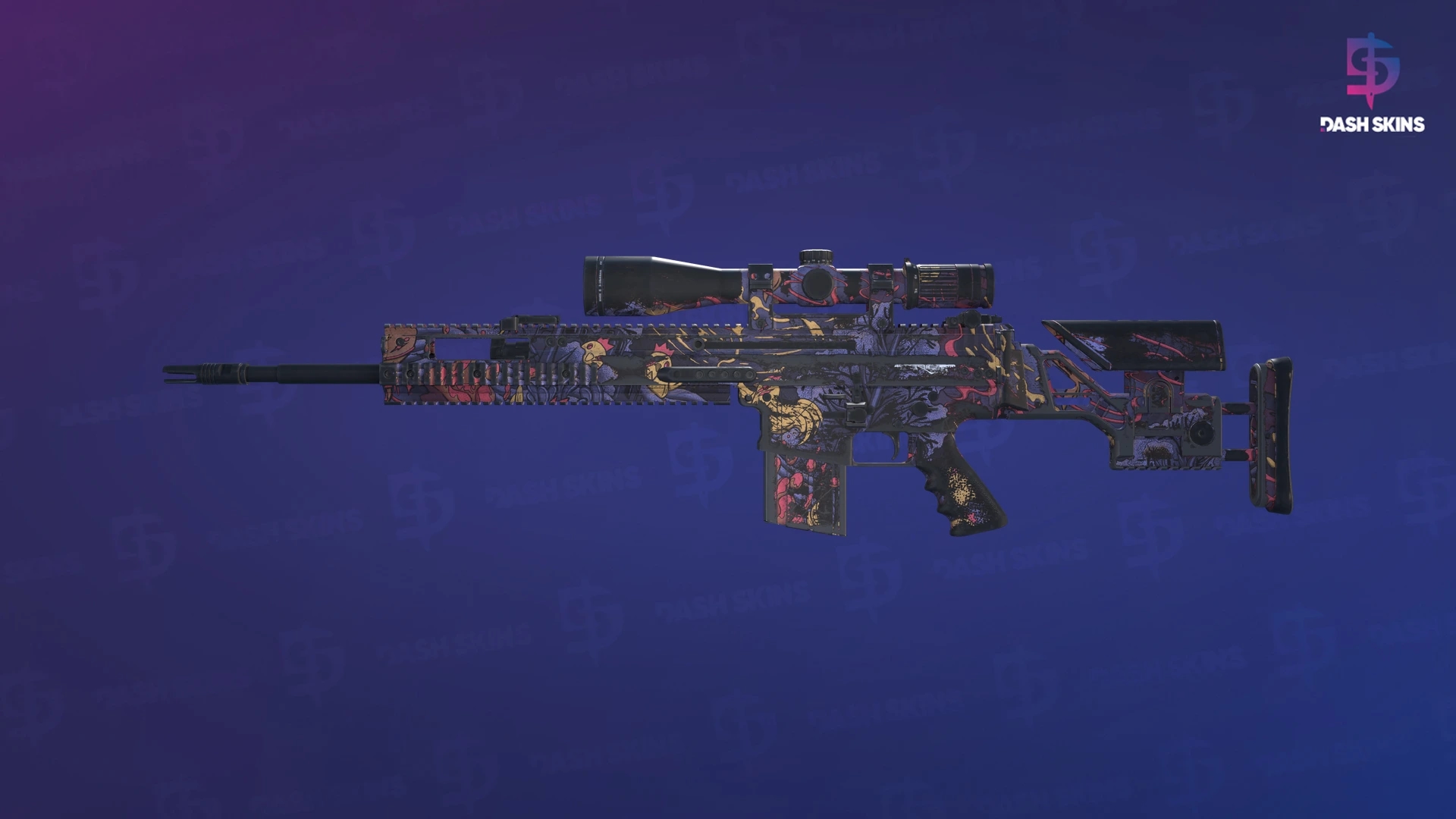 SCAR-20 | Pó-pó-poltergeist - Frontside Screenshot