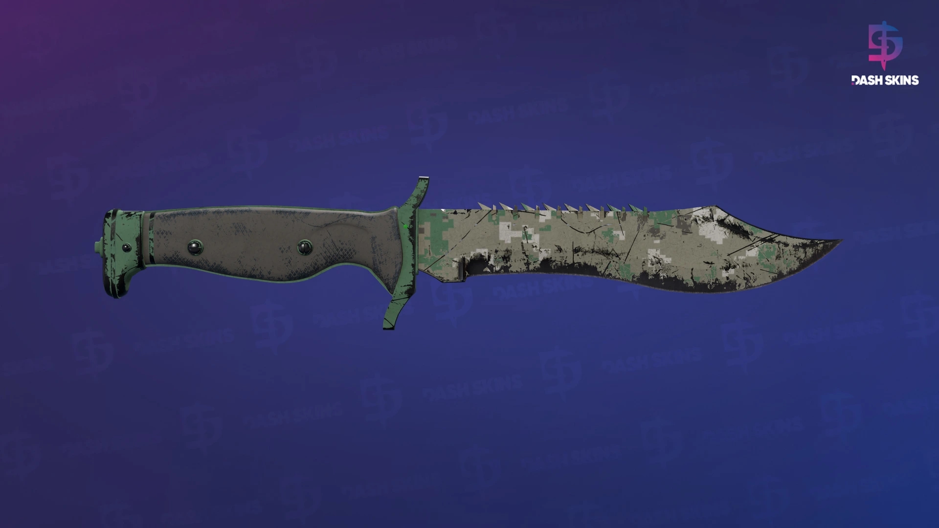 Faca Bowie (★) | Camuflagem Digital — Floresta - Frontside Screenshot
