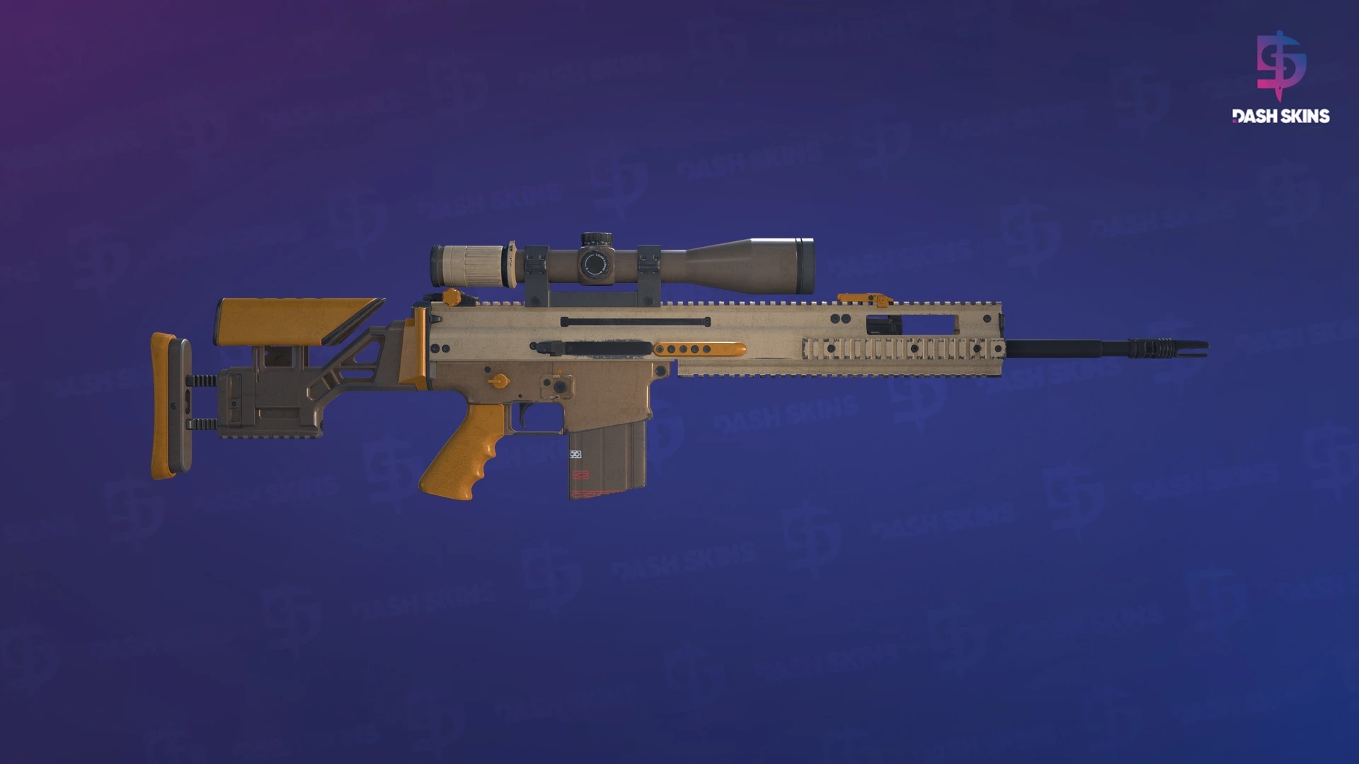 SCAR-20 | Ocre Curta - Backside Screenshot