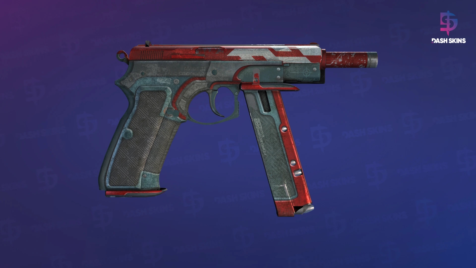 CZ75-Auto (StatTrak™) | Açor Vermelho - Backside Screenshot