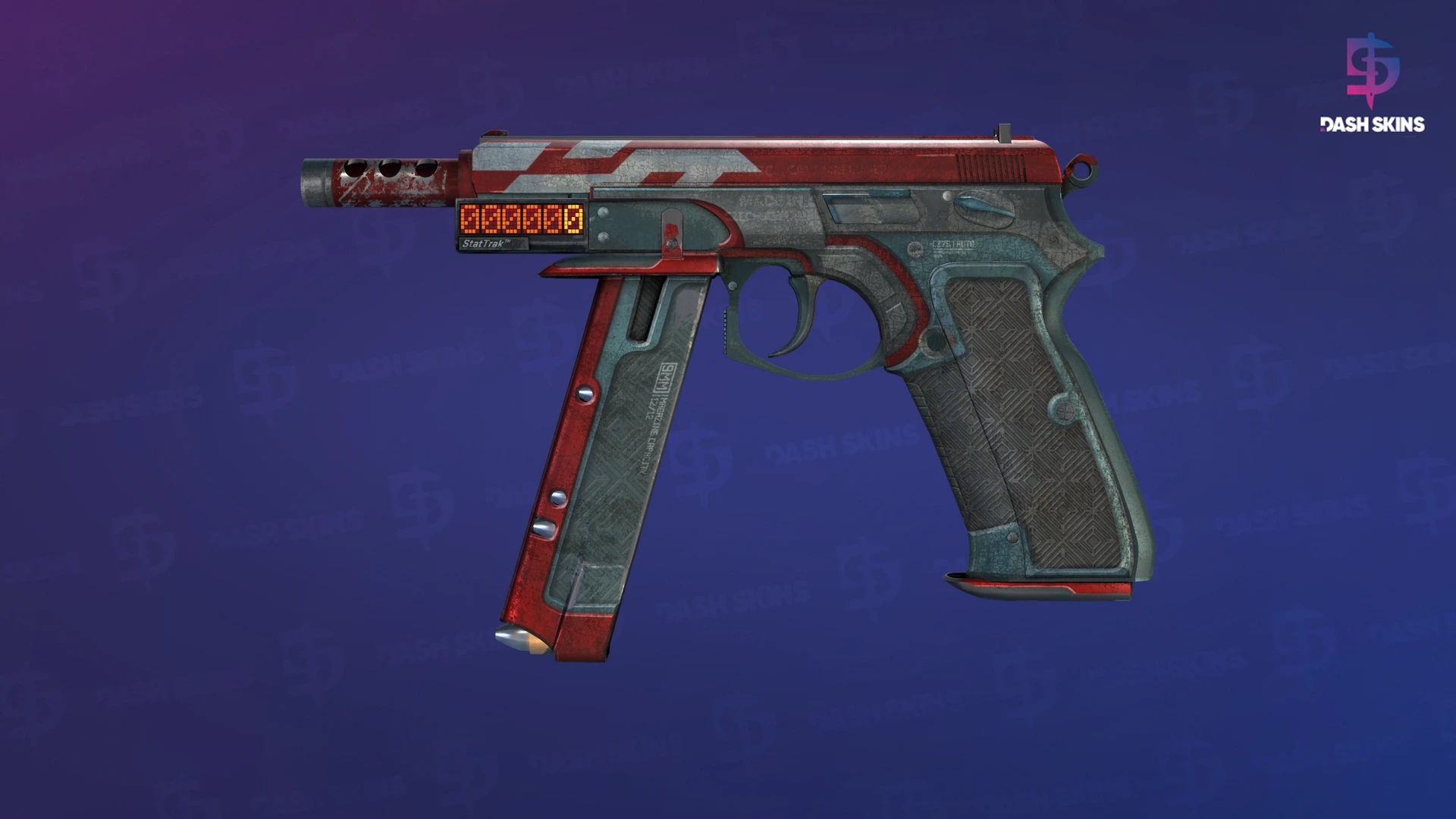 CZ75-Auto (StatTrak™) | Açor Vermelho - Frontside Screenshot
