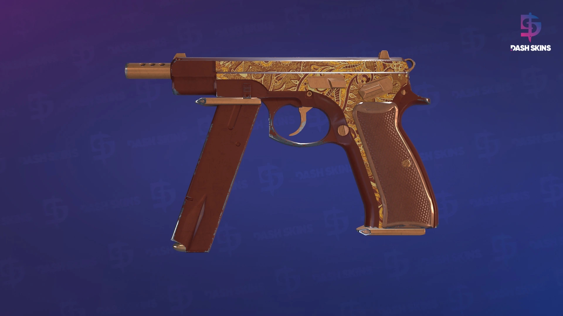 CZ75-Auto | Paisley Mélico - Frontside Screenshot