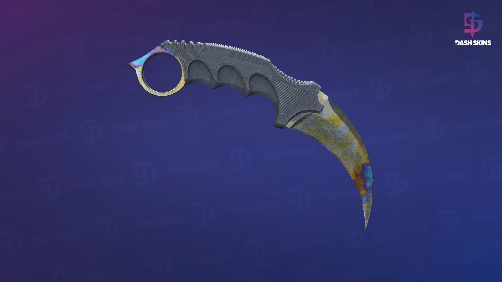 Karambit (★) | Aquecimento de Aço - Backside Screenshot