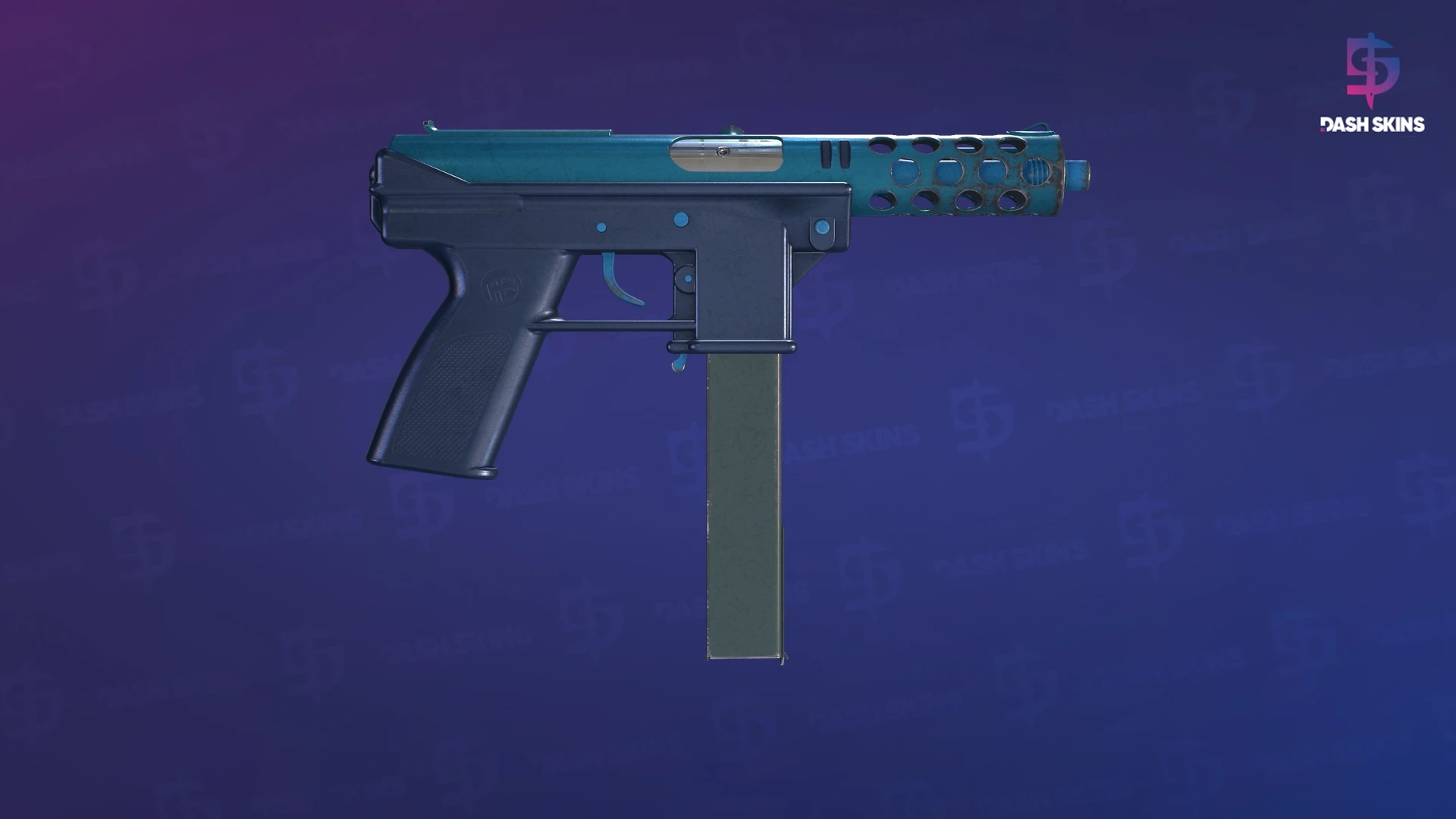 Tec-9 | Explosão Azul - Backside Screenshot